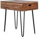 Jofran Inc. Rollins Natural Chairside Table with Black Base-0