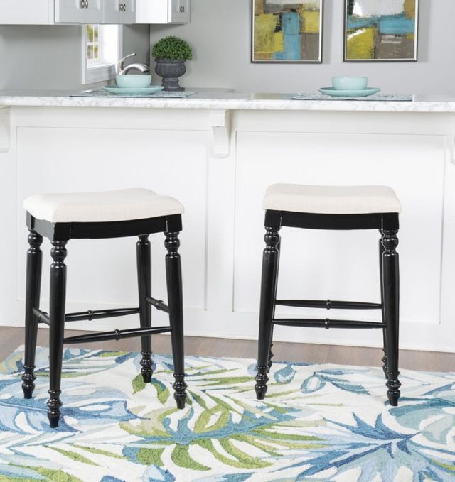 Linon Marino Antique Black Bar Stool-4