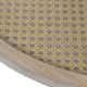 A & B Home Hilton Head Toffee Wooden Coffee Table with Rattan Shelves-4