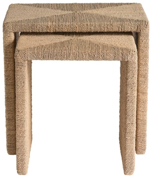 Universal Explore Home™ Oasis Beige 2-Piece Nesting Table Set-2