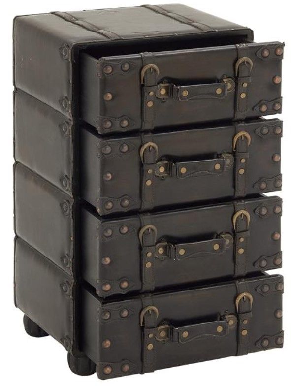 Deco Marche Black Accent Cabinet-1