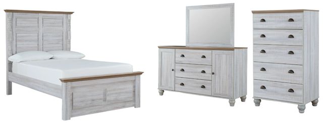 Signature Design by Ashley® Haven Bay 4-Piece Two-Tone Full Panel Bed Set-0
