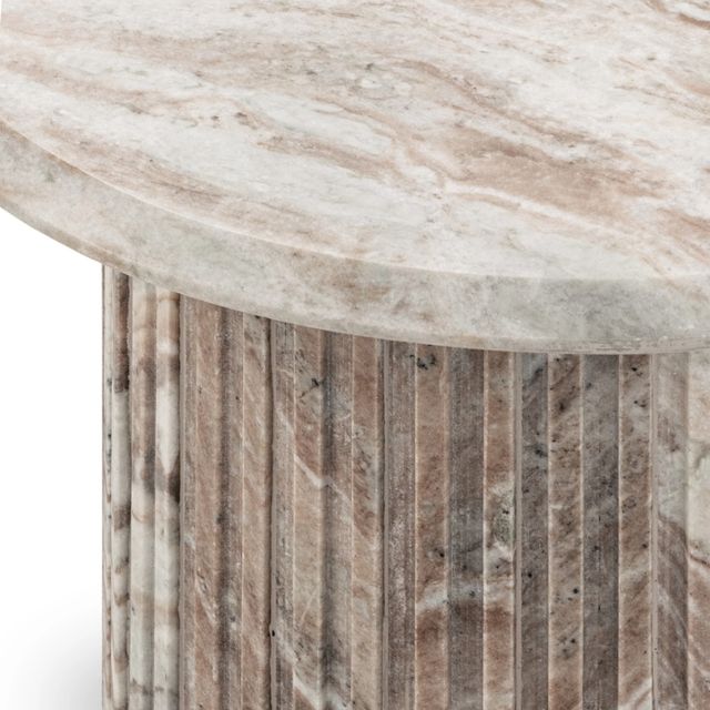Classic Home Nordens Rusty Gray Marble End Table-3