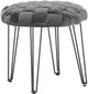Powell® Scarlet Gray Round Ottoman Stool-0