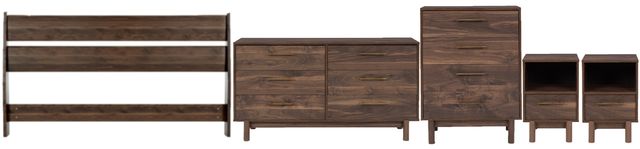 Signature Design by Ashley® Calverson 5-Piece Mocha Full Bedroom Set-0