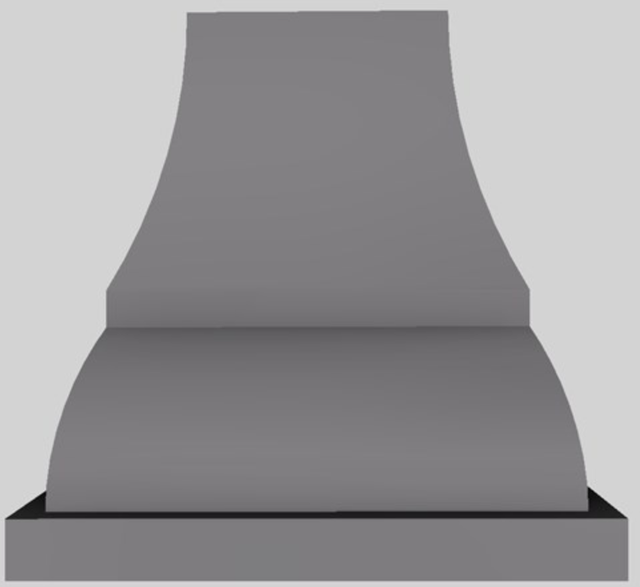 Vent-A-Hood® Designer Series 66" Gunsmoke Island Range Hood-2
