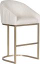 Vanguard® Furniture Vanguard Index Porcelain/Satin Brass Bar Stool-0