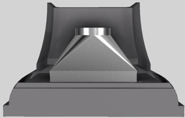 Vent-A-Hood® Designer Series 48" Gunsmoke Wall Mounted Range Hood-2