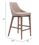 Zuo® Moor Beige Counter Chair-4