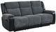 Global Furniture USA U5914 2-Piece Black/Gray Manual Reclining Living Room Seating Set-2