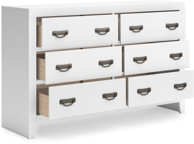Signature Design by Ashley® Binterglen 4-Piece White King Panel Bedroom Set-5