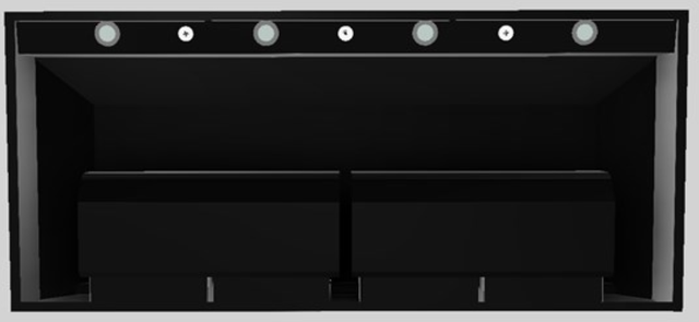 Vent-A-Hood® Designer Series 54" Black Wall Mounted Range Hood-1