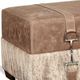 Campio Furniture Legacy Leather Miller Beige/Light Brown Ottoman-1