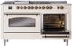 Ilve® Nostalgie II Series 60" Antique White Pro Style Dual Fuel Range-2