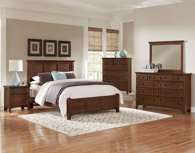 Vaughan-Bassett Bonanza Cherry California King Panel Bed-1