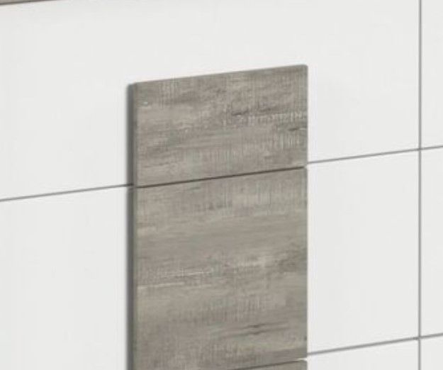 Elements International San Matteo Ash Gray/White Dresser and Mirror-1