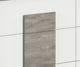 Elements International San Matteo Ash Gray/White Dresser and Mirror-1