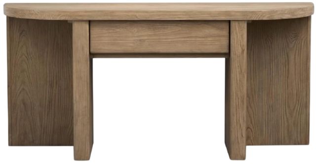 Magnussen Home® Hayden Golden Oat Demilune Sofa Table-2
