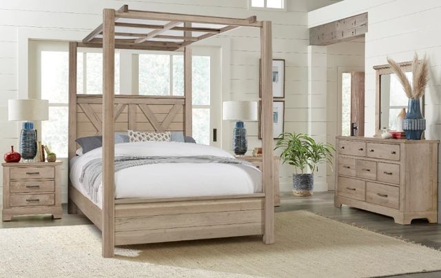 Artisan & Post by Vaughan-Bassett Cool Rustic Clear Maple Nightstand-2