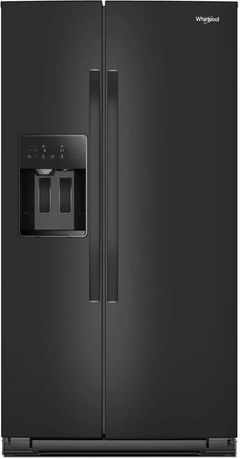 Whirlpool® 36 in. 28 Cu. Ft. Black Side-by-Side Refrigerator