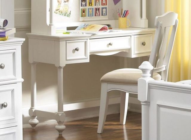 Legacy Kids Teen Madison Natural White Painted Youth Desk-2