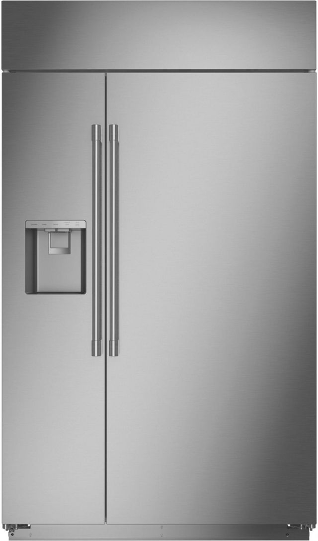 Monogram® 48 in. 28.6 Cu. Ft. Stainless Steel Built In Counter Depth Side-by-Side Refrigerator-1