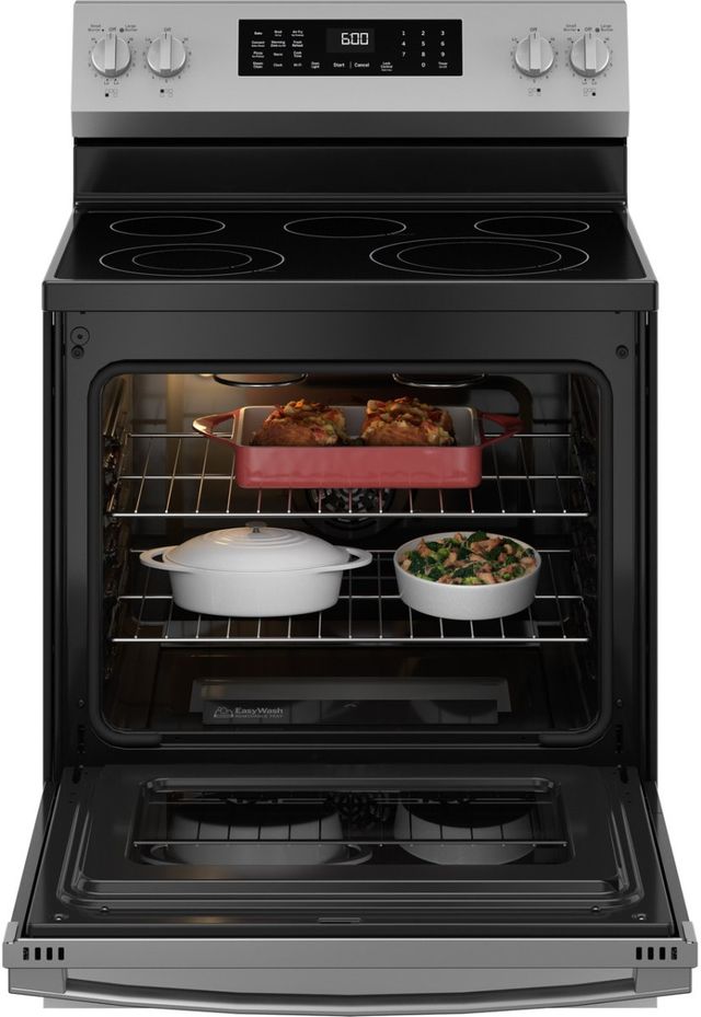 GE® 30'' Stainless Steel Freestanding Electric Range-3
