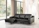 Furniture of America® Stordal Black Sectional with Left Chaise-1