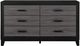 Global Furniture USA Lisbon 4-Piece Black/Gray King Panel Bedroom Set-2