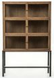 Magnolia Home by Joanna Gaines Reed Curio Black/Brown Cabinet-1