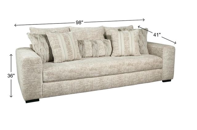 Albany Industries 2-Piece Galactic Parchment Sofa and Chair and Half Set-3
