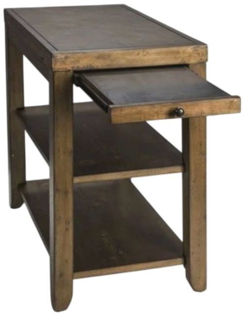 Liberty Furniture Mitchell Nutmeg Chairside Table-3
