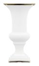 A & B Home Elliette Gold/White Pedestal Vase-1