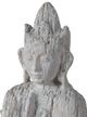A & B Home Gray Meditating Crowned Buddha Figurine-3