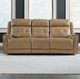 Liberty Furniture Carrington York Sand Leather Power Reclining Sofa-2