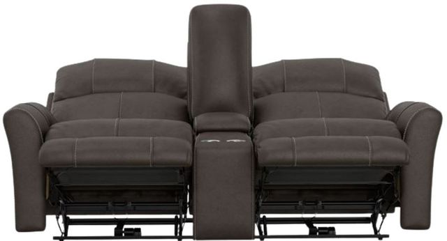 Catnapper® Fredda Coffee Power Reclining Console Loveseat-4