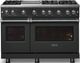 Viking® 5 Series 48" Antique Bronze Pro Style Gas (LP) Range with Polished Chrome Trim-4