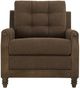 International Furniture Direct Xel-Ha II Dark Hay Brown/Brown Accent Chair-1