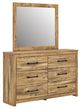 Signature Design by Ashley® Maystonna Brown Dresser and Mirror-0