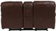 Porter International Designs Ramsey Rodeo Brown Leather-Look Manual Glider Reclining Console Loveseat-2