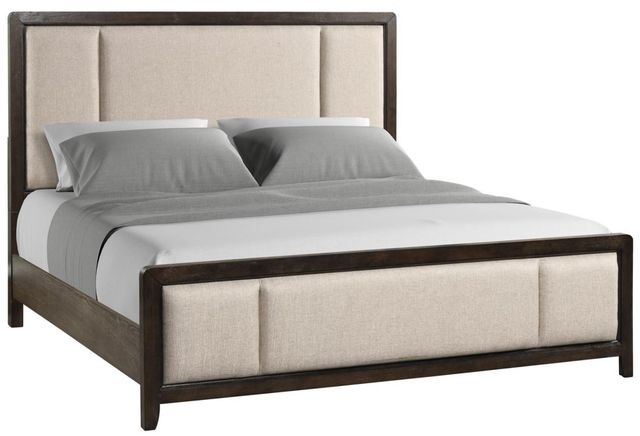 Bernards Fulton 3-Piece Dark Brown Queen Panel Bed Set-1