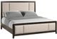 Bernards Fulton 3-Piece Dark Brown Queen Panel Bed Set-1