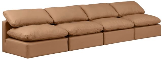 Meridian Furniture Indulge 4-Piece Cognac Modular Sofa-0