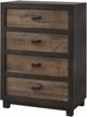 Elements International Harlington Dark Wood Chest-0