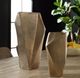 Uttermost® GeoForm 2-Piece Antique Brass Indoor-Outdoor Vase Set-1