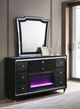 Coaster®  Lorient Black LED Flame Box Dresser and Mirror-1