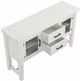 TEI Rustic Lodge Distressed White Server-2