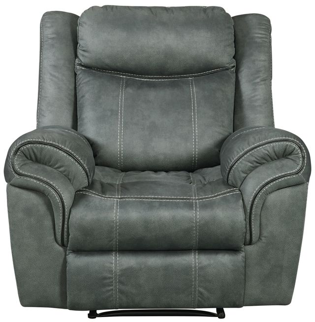 Elements International Sorrento Charcoal Manual Glider Recliner-3