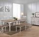 TEI Corner Stone Gray/Oak 60" Dining Table-1