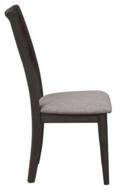 Liberty Furniture Double Bridge Dark Chestnut/Gray Splat Back Side Chair-3